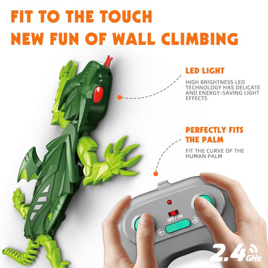 eryxo Wall Crawler Lizard moves across the floor with remote control.
