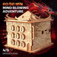 ESC WELT House of Dragon puzzle box with 63 parts for intricate brain-teasing play