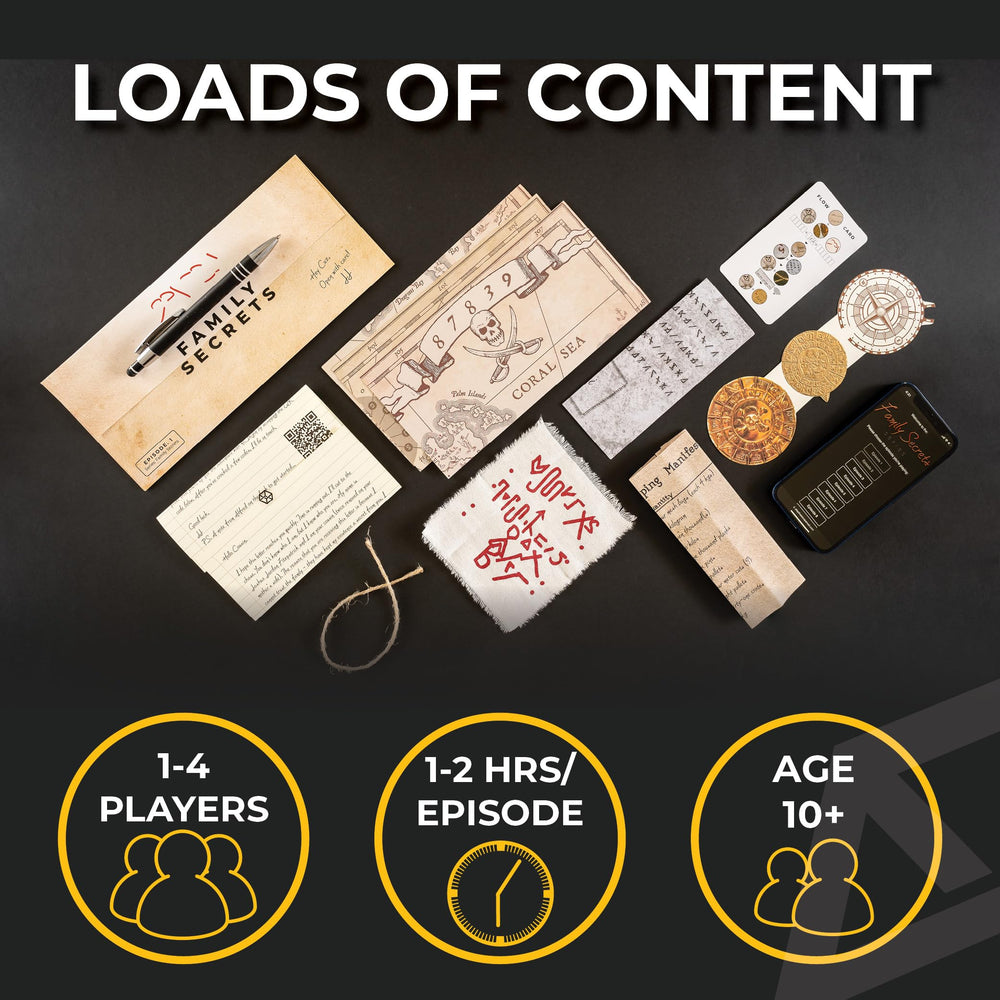 Escape Mail home escape room kit enables easy setup and shared challenge.