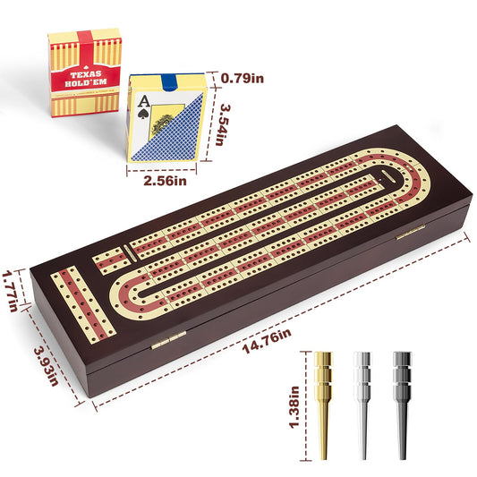 ESENHARBER metal pegs provide durable, smooth gameplay
