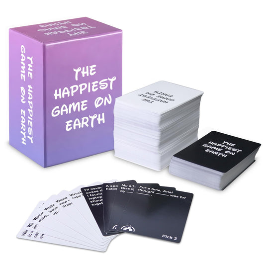 Eshyer The Happiest Game on Earth card deck fuels lively party nights.