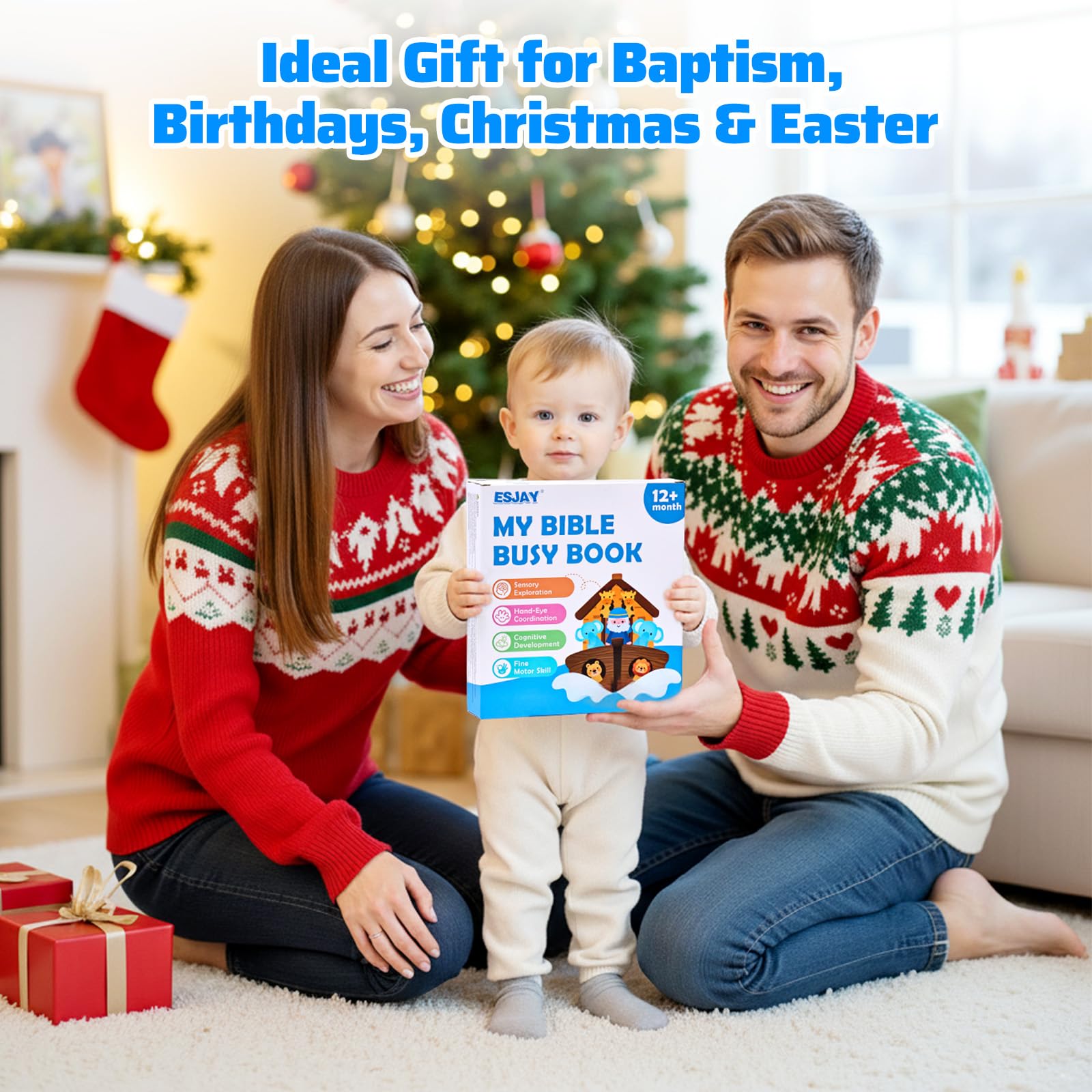Esjay Bible Busy Book travel-compact design suits quiet travel.