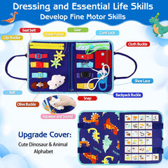 Esjay zipper page helps toddlers practice dressing skills
