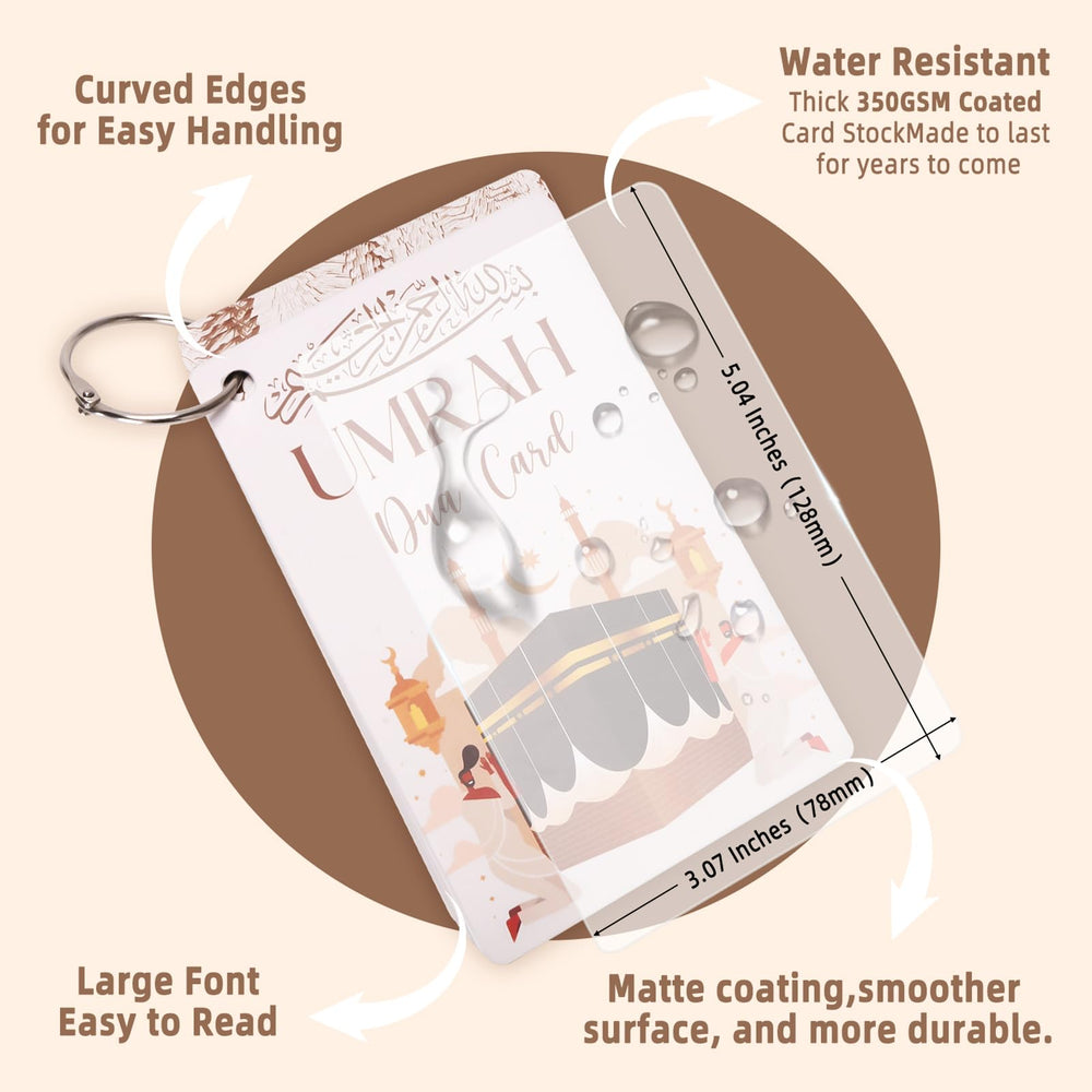 ESLINOP detachable lanyard shown for quick access to duas during rituals.