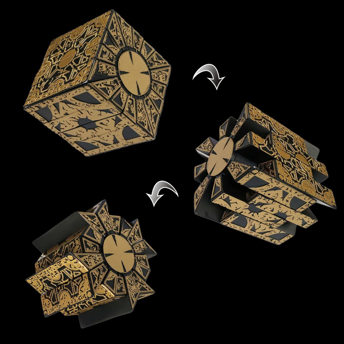 ESMGVAR Detachable Hellraiser box open view highlighting shape-shift feature for display