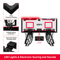 ESPN Pro Competition door mount fits standard doors securely.