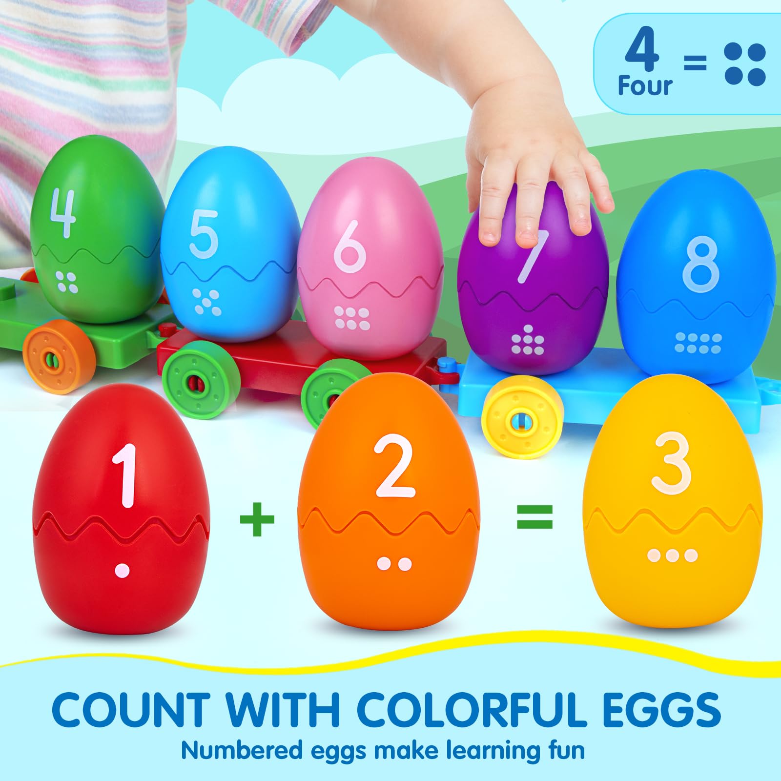 ESPRAY eight farm animals engage kids in imaginative play and sorting.