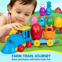 ESPRAY egg set with numbers helps early counting and color recognition.