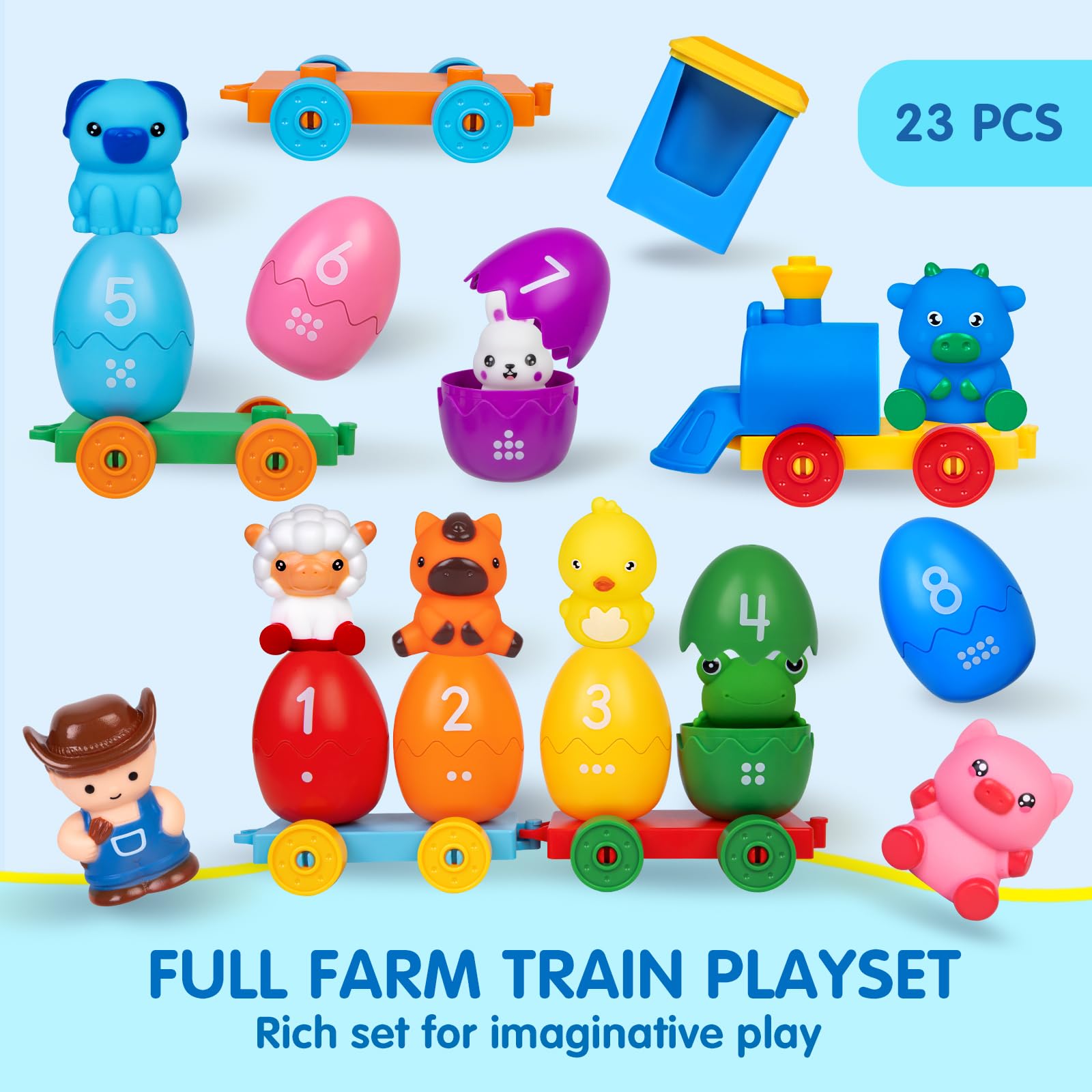 ESPRAY open-top train design invites interactive loading and storytelling.
