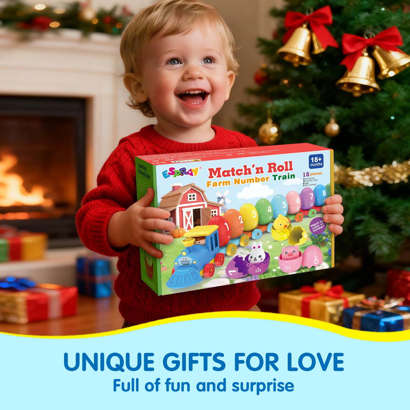 ESPRAY safe, durable materials ensure gentle play and lasting fun.