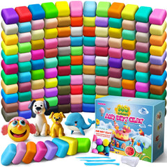 ESSENSON air-dry clay 140 colors palette for kids' creative exploration