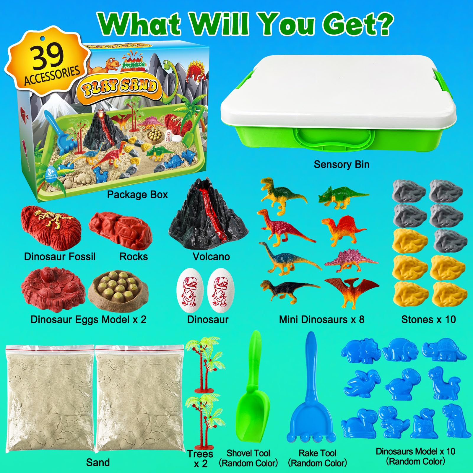 Essenson dinosaur molds for realistic fossil dig adventures and creative storytelling.