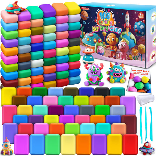 Essenson Magic Clay 108-color palette for endless color mixing on kids' projects