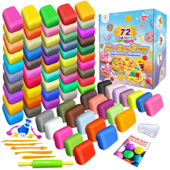 Essenson Magic Clay 72-color palette ready for imaginative play and color mixing adventures.