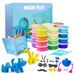 ESSENSON Modeling Clay Kit with 24 colors for imaginative crafts.