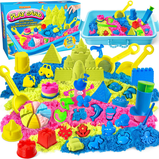 ESSENSON sensory-bin with 52-piece play sand kit for imaginative, hands-on exploration