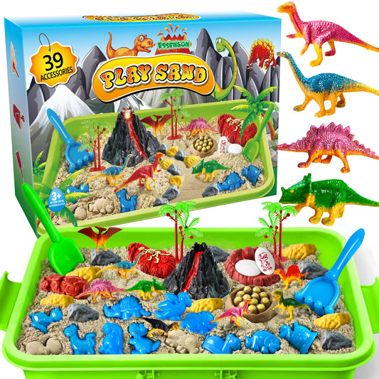 Essenson sensory bin with dinosaurs set sparks imaginative play and tactile learning.