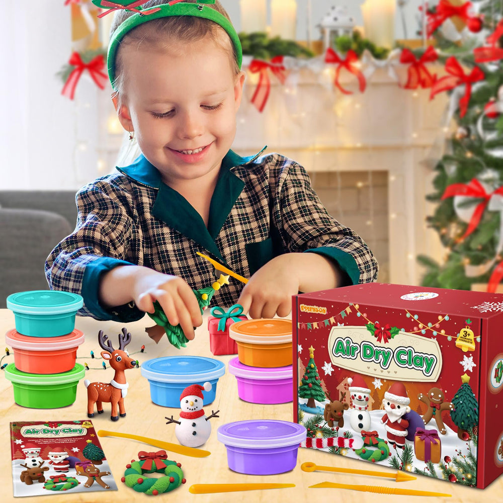 Essenson soft, non-sticky clay is easy for little hands to shape