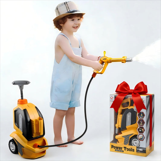 Essovee Kids Clean Car Wash Toy front view promotes imaginative cleaning play and motor skill practice