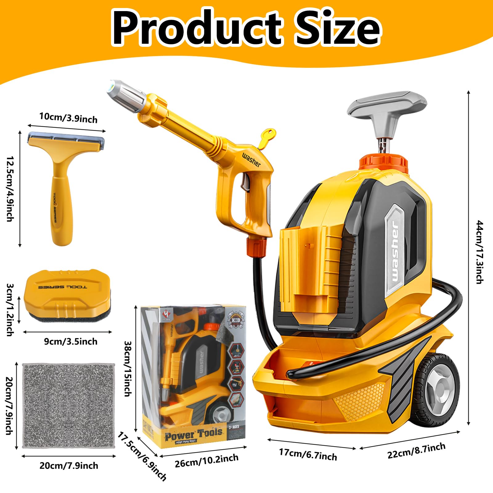 Essovee Kids Clean Car Wash Toy is durable, safe, and ready for family fun