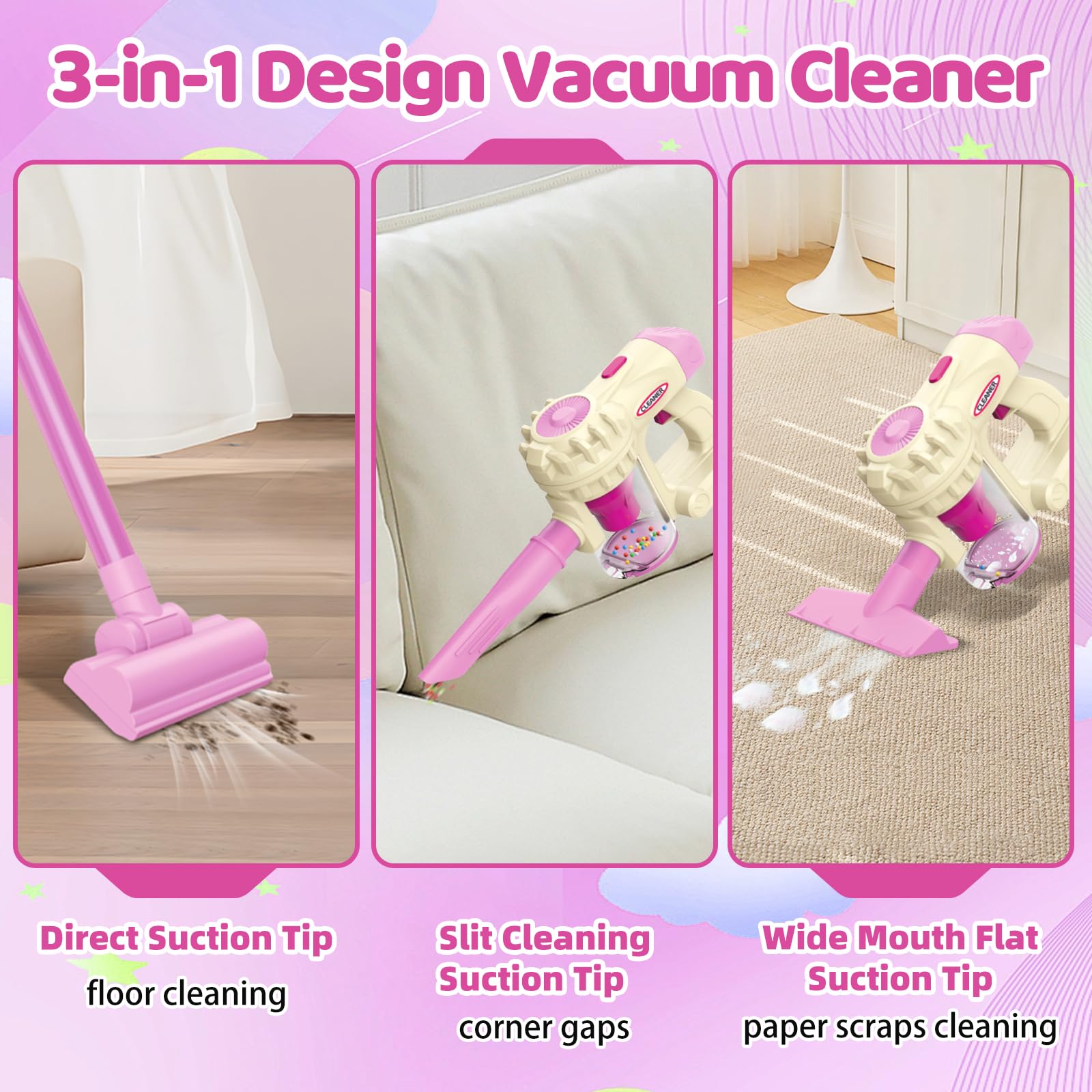 Essovee kid-friendly crevice tool helps reach corners during play