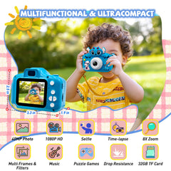 ESTFUN Kids Camera dual-lens design enables playful selfies and moments.