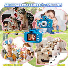 ESTFUN Kids Camera includes a 32GB card for storing countless photos.