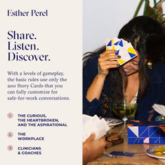 ESTHER PEREL Where Should We Begin? players share stories around the table.
