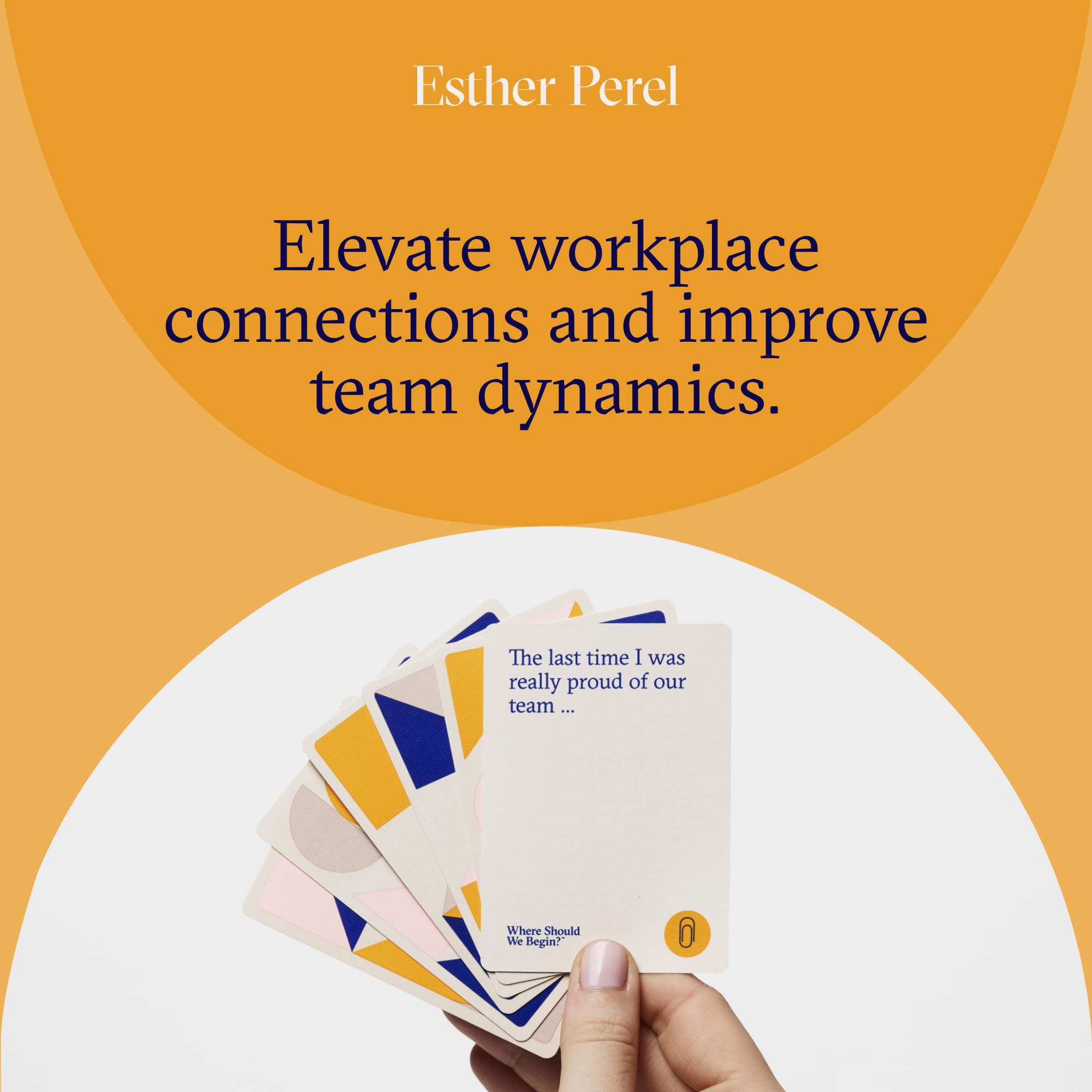 ESTHER PEREL Where Should We Begin? at Work prompts close-up for active discussion