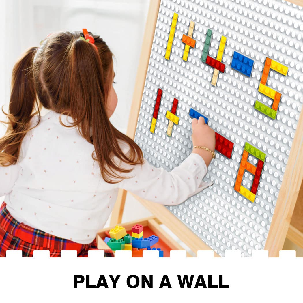 Etarnfly 10-inch white boards compatible with major brick brands for limitless scenes.