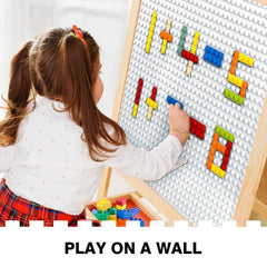 Etarnfly 10-inch white boards compatible with major brick brands for limitless scenes.