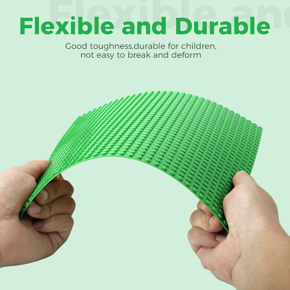 Etarnfly baseplates sturdy ABS plastic ensure lasting, easy-to-clean play surfaces.