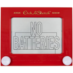 Etch A Sketch Classic Red magic screen for mess-free creative drawing.