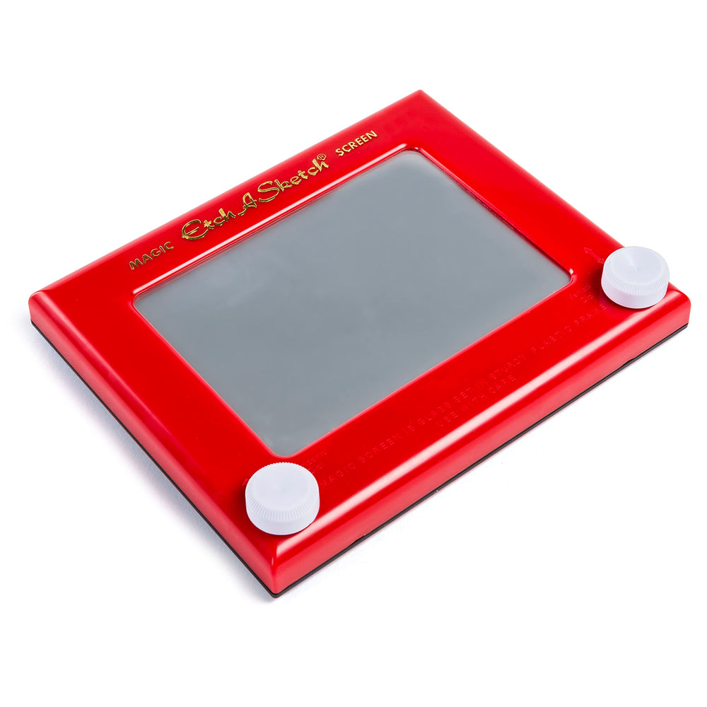 Etch A Sketch Classic shake to erase feature in action for fresh sketches.
