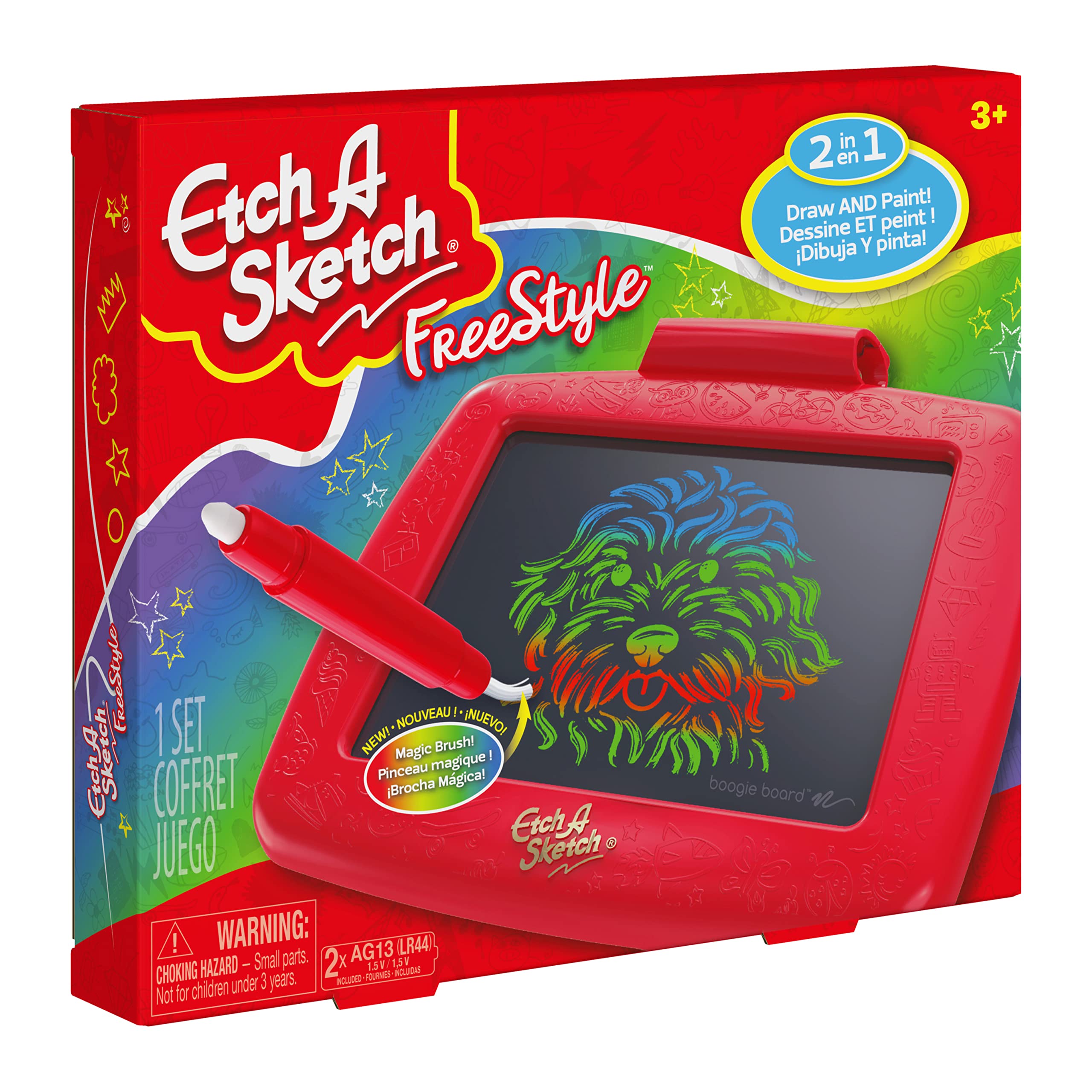 Etch A Sketch Freestyle erase button for quick resets