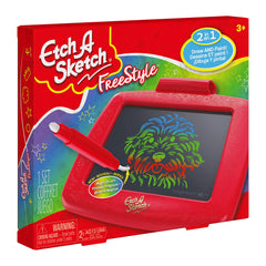 Etch A Sketch Freestyle erase button for quick resets