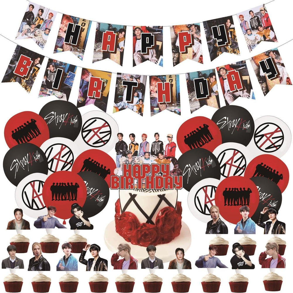 eTel Like Stray Kids 5 Star banner for vibrant birthday decor.