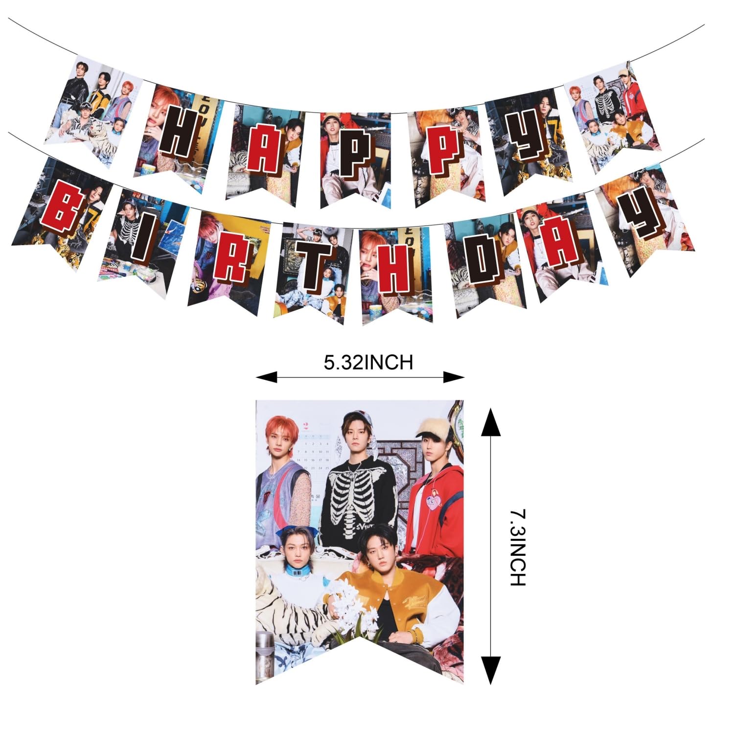 eTel Like Stray Kids 5 Star cupcake toppers brighten treats.