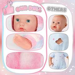 Eterfun 17-inch doll as a caring playmate for empathy.