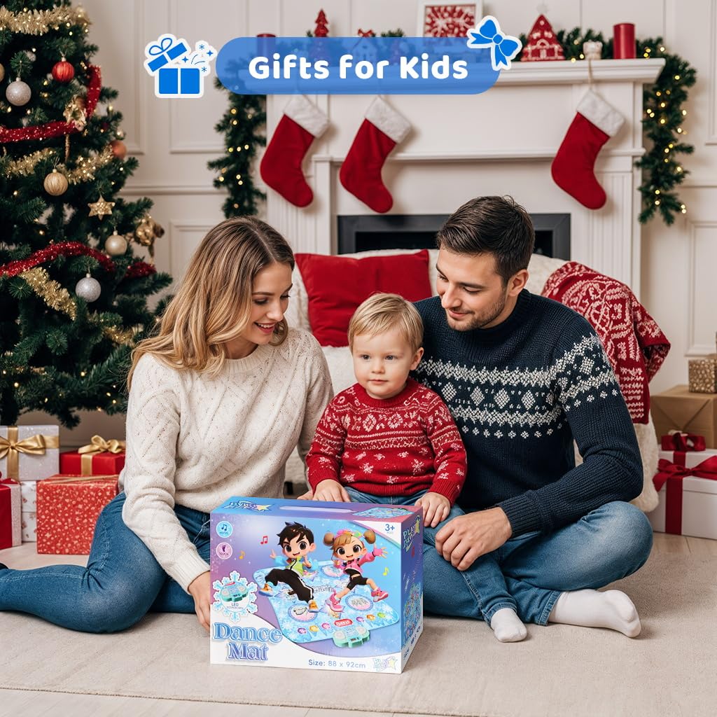 Eterfun dance mat folded for easy storage and home setup