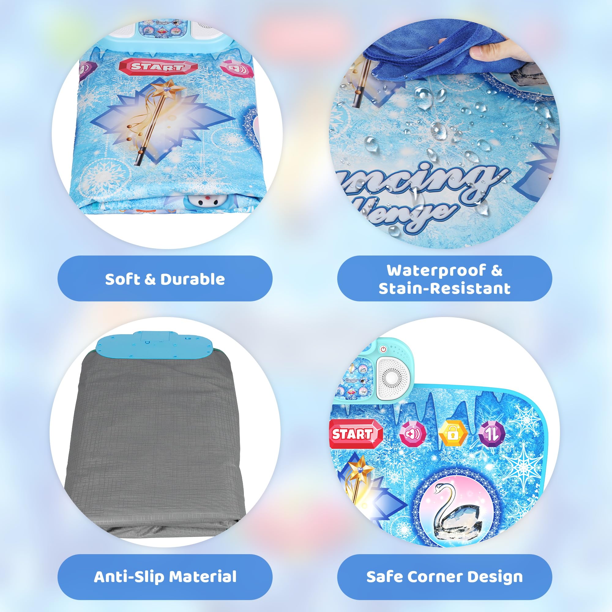 Eterfun safe durable PE base with rounded corners for worry-free play