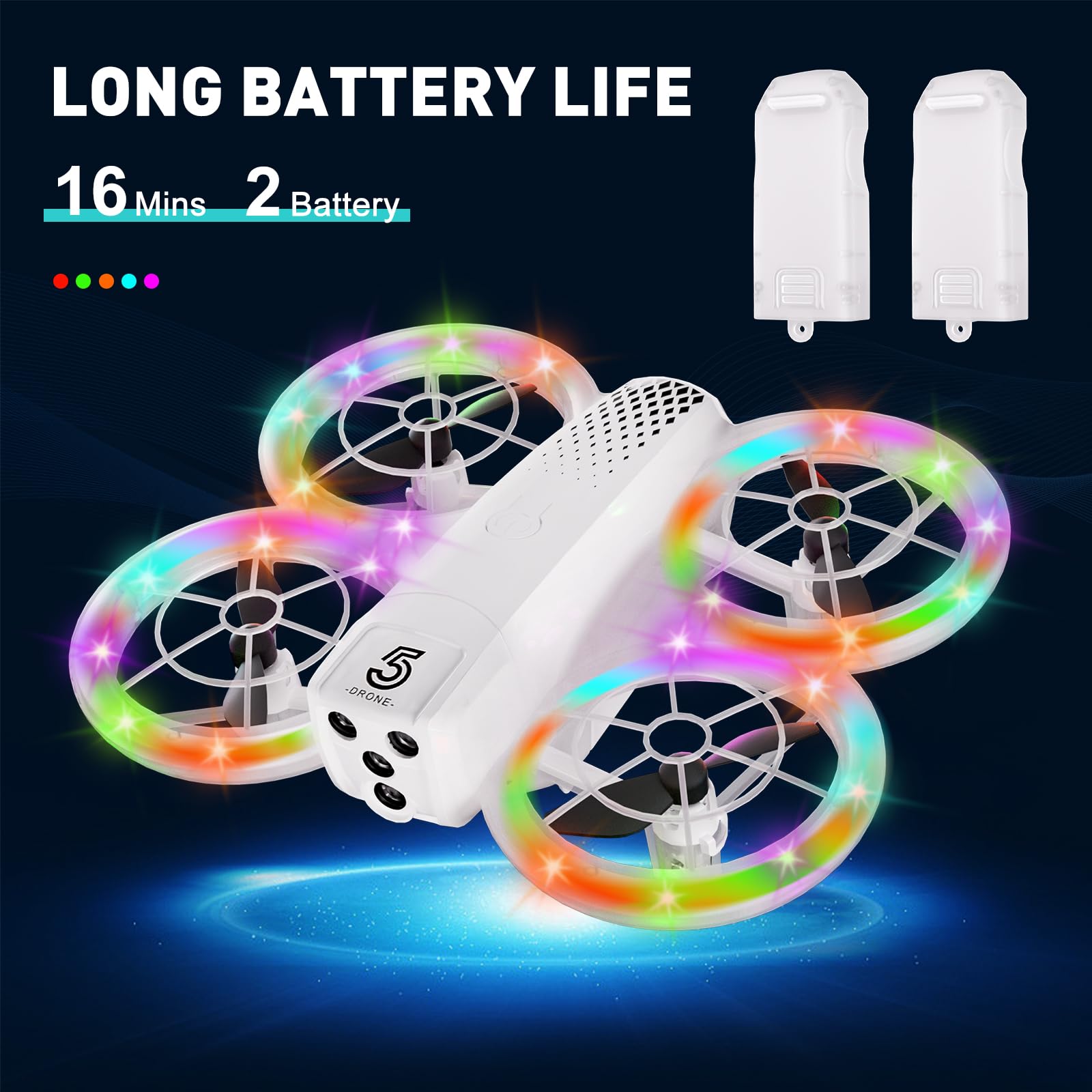 Eterfun mini drone 3D flip adds exciting acrobatic options.