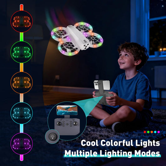 Eterfun mini drone 1080HD camera captures crisp aerial moments.