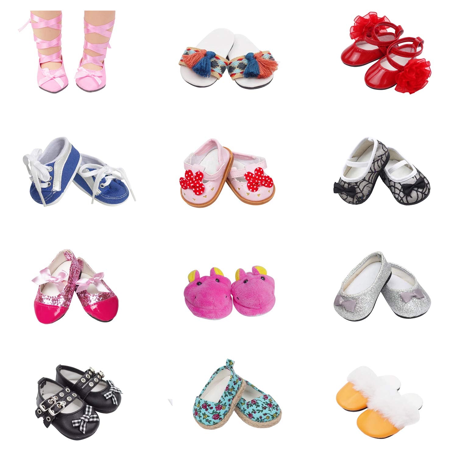 Etistta sandals complete sunny-day outfits for 18-inch dolls.