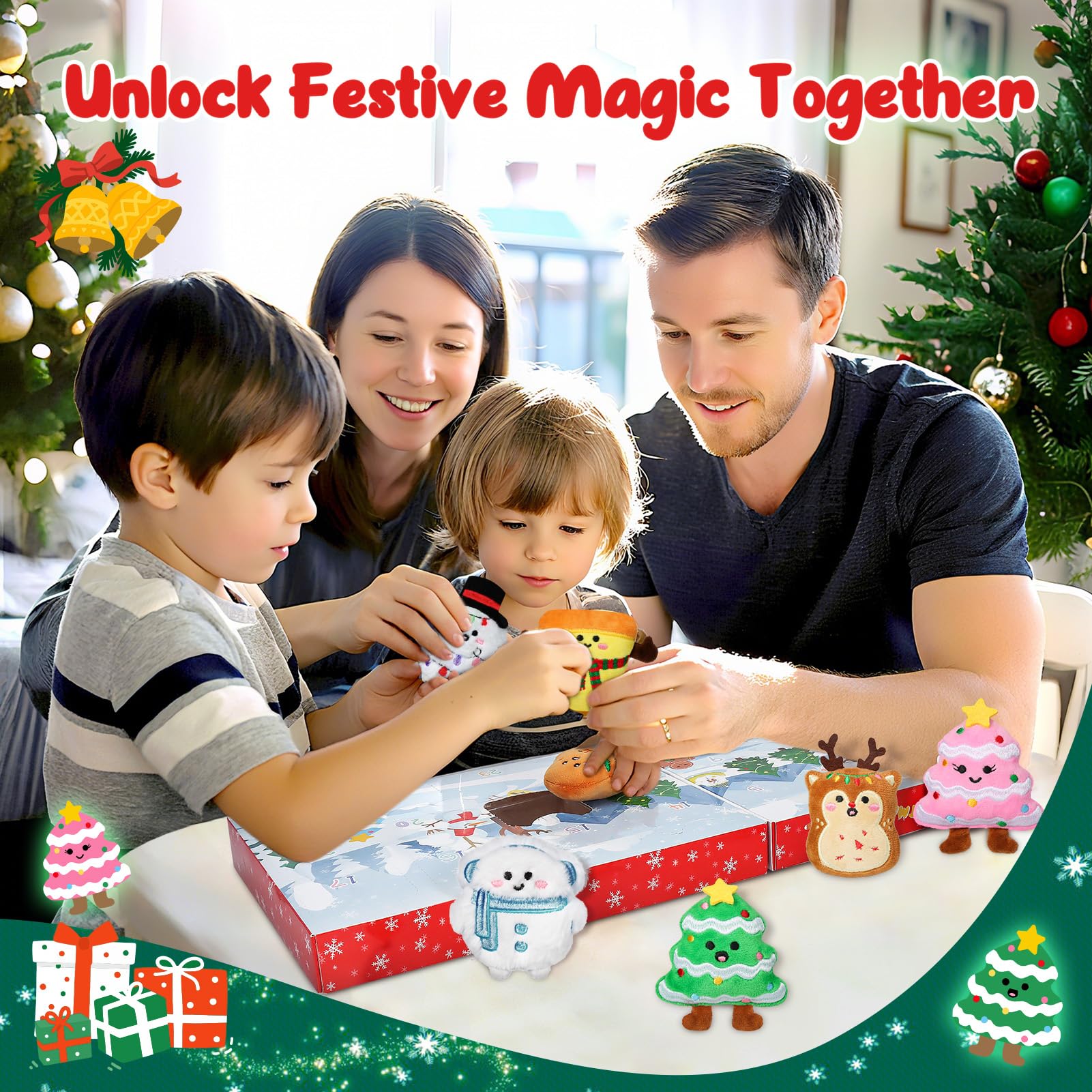ETLUK plush countdown as festive decor and play