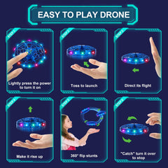 ETPlanet UFO drone with safe webbed shell protecting hands and walls