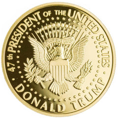 eTradewinds 24kt gold plated non-circulated commemorative edition for display and gifting