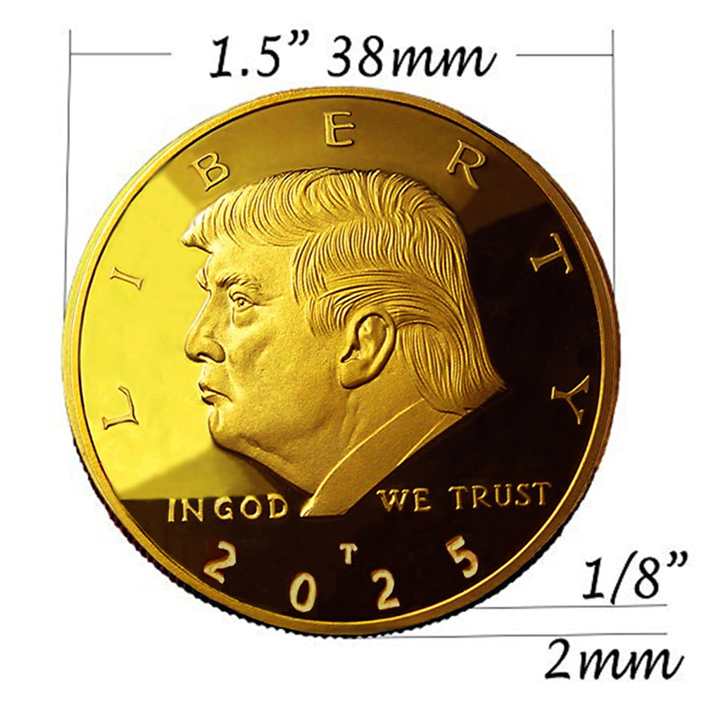 eTradewinds coin measures 38mm and 2mm thick for a premium feel