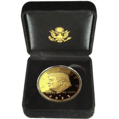 eTradewinds one-ounce Trump Liberty Eagle coin in airtight capsule for pristine preservation