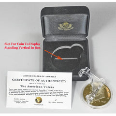 eTradewinds reversible certificate of authenticity with display stand included
